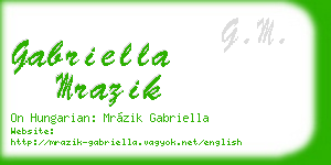 gabriella mrazik business card